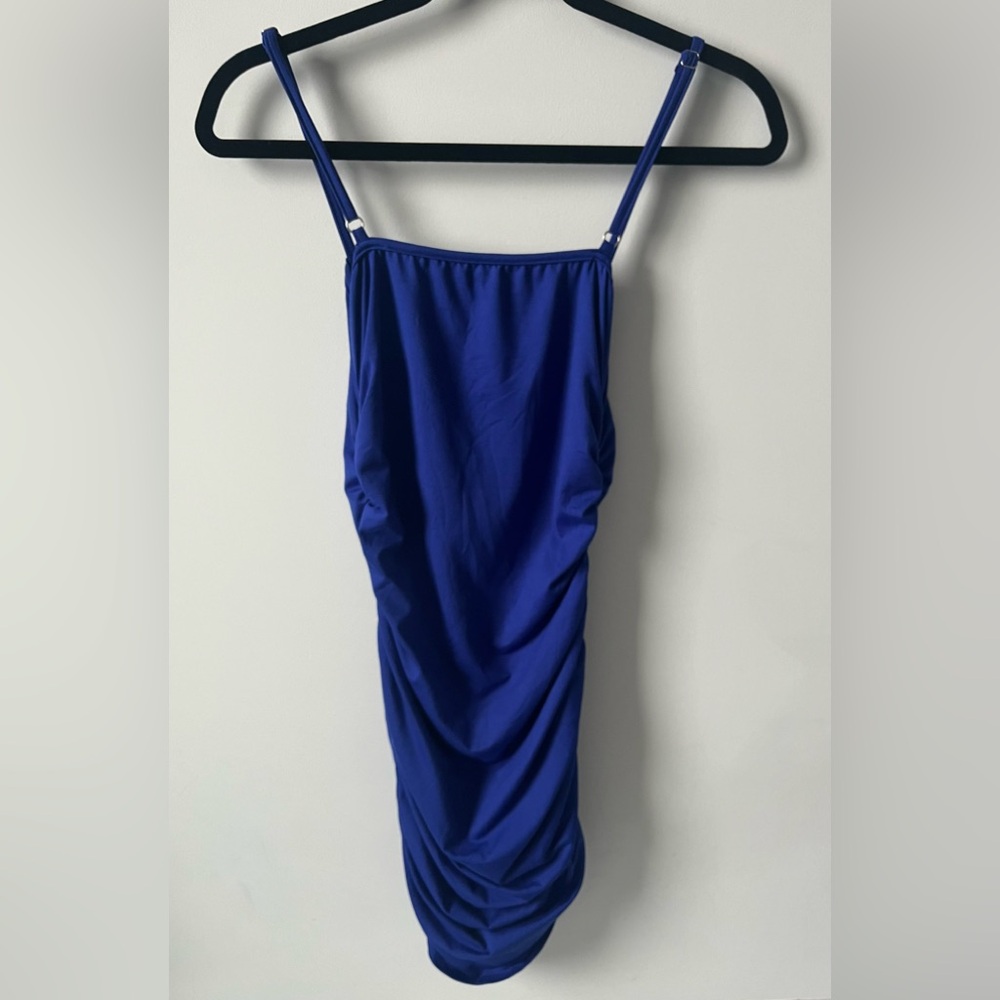 Elegant Blue Sleeveless Dress